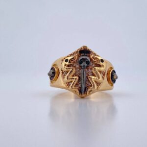 18K Skull Ring